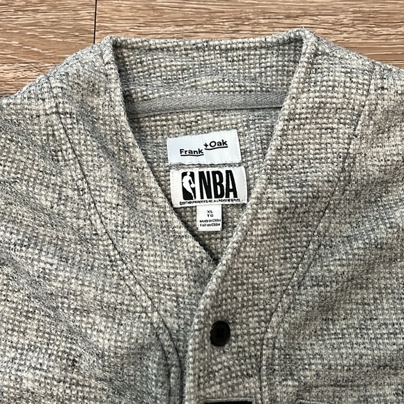 Frank and Oak x NBA Toronto Raptors Salt and Pepper Baseball Jersey (XL) - Picture 2 of 7